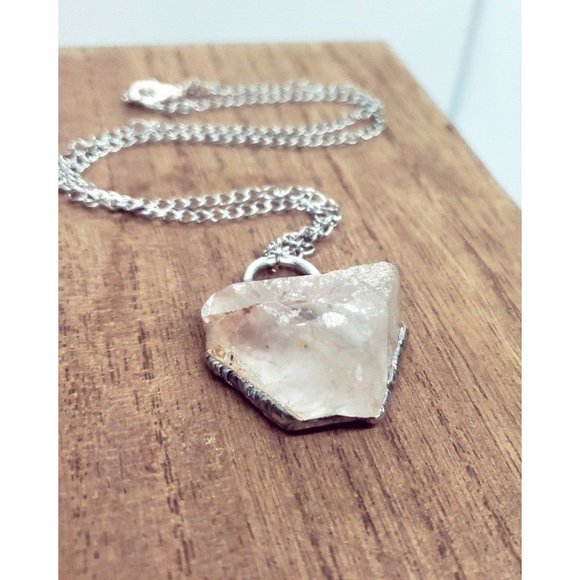 Flourite crystal Necklace handmade gothic metalwork - Picture 6 of 11